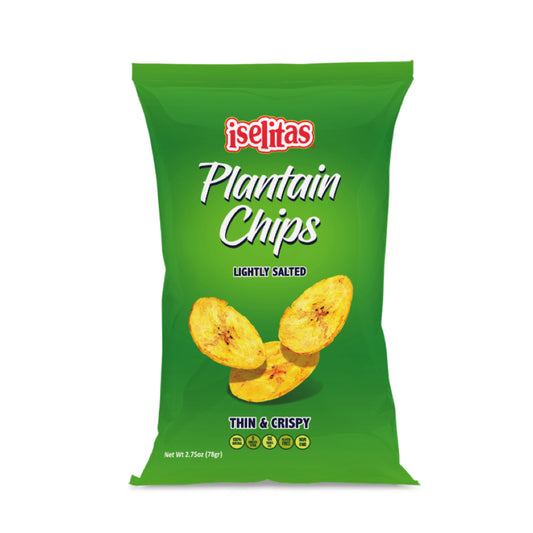Iselitas Regular Plantain Chips – 20/2.75 oz