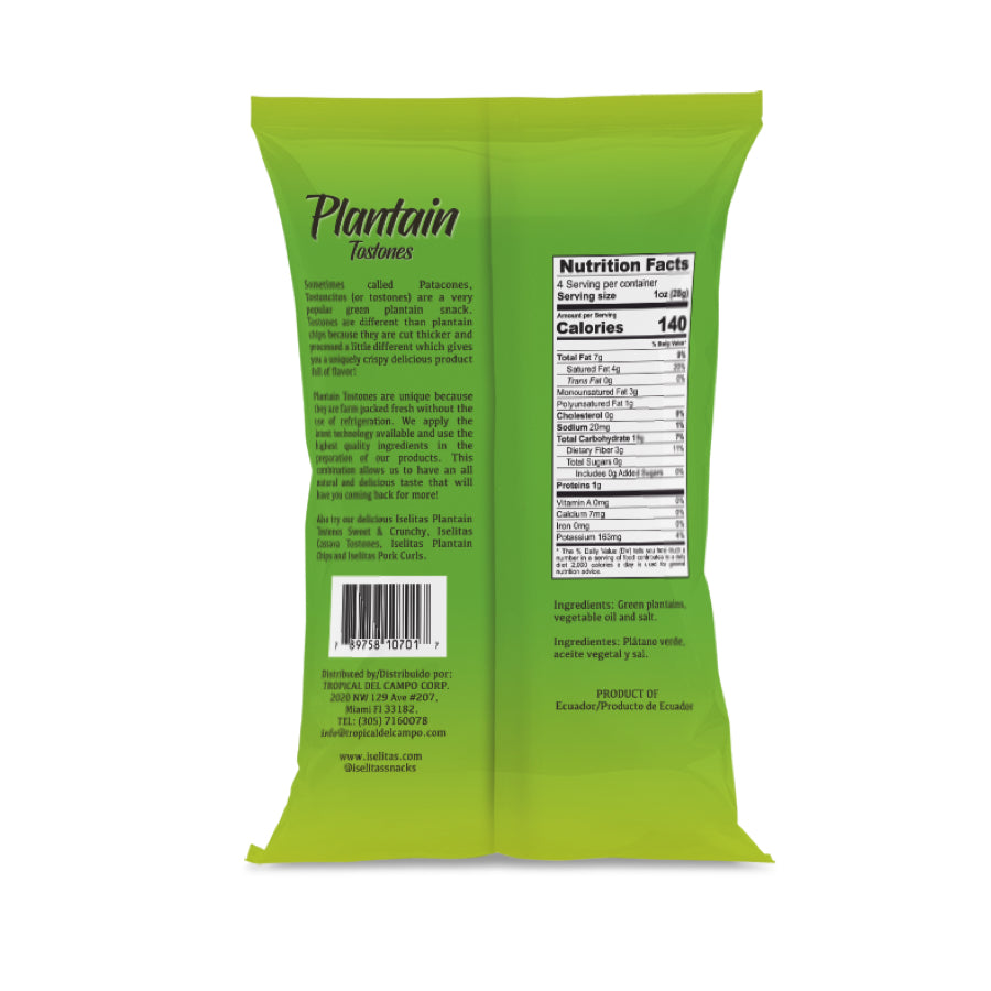 Iselitas Plantain Tostones Lightly Salted 16/4.1 oz