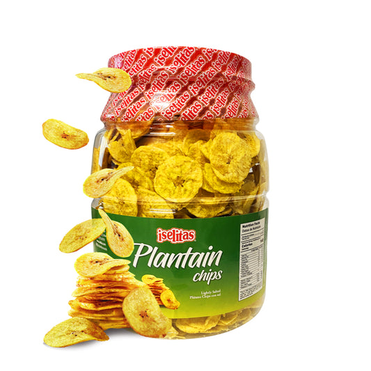 Iselitas Plantain Salted Party Size Jar – 6/22.9 oz