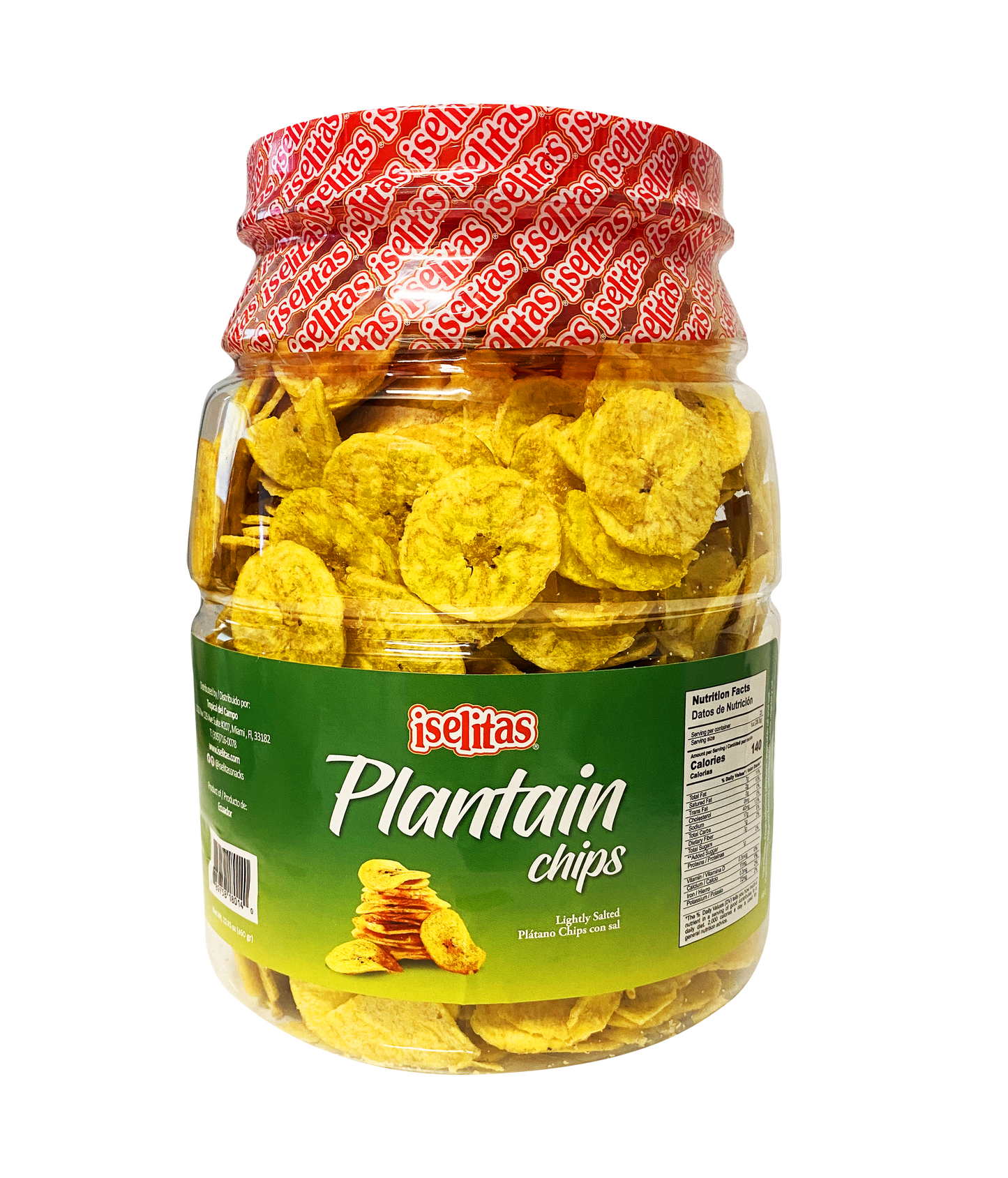 Iselitas Plantain Salted Party Size Jar – 6/22.9 oz