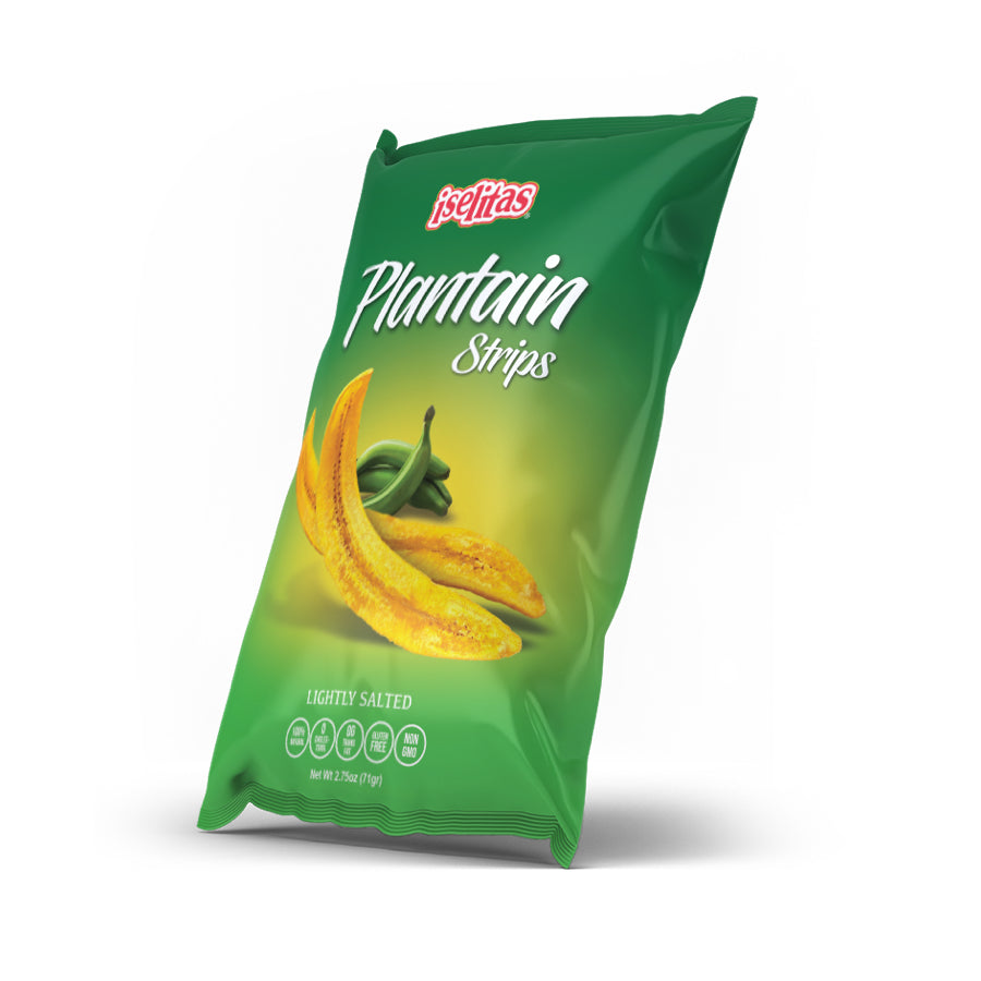 Iselitas Plantain Strips Lightly Salted – 24/ 2.5oz