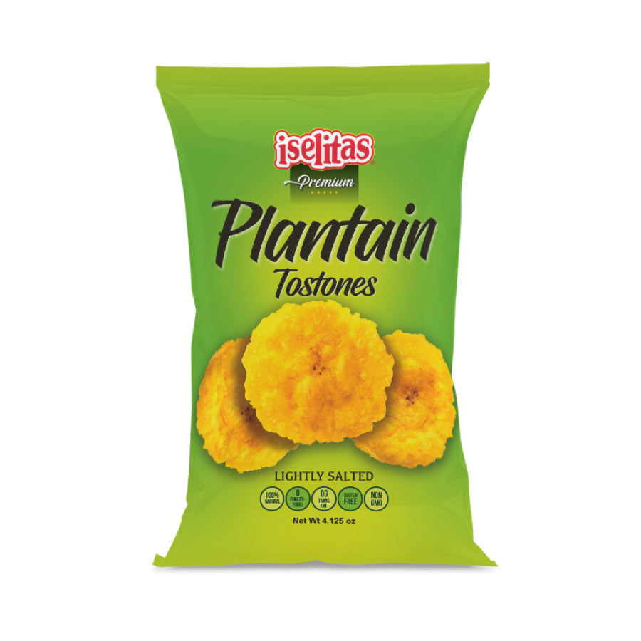 Iselitas Plantain Tostones Lightly Salted 16/4.1 oz